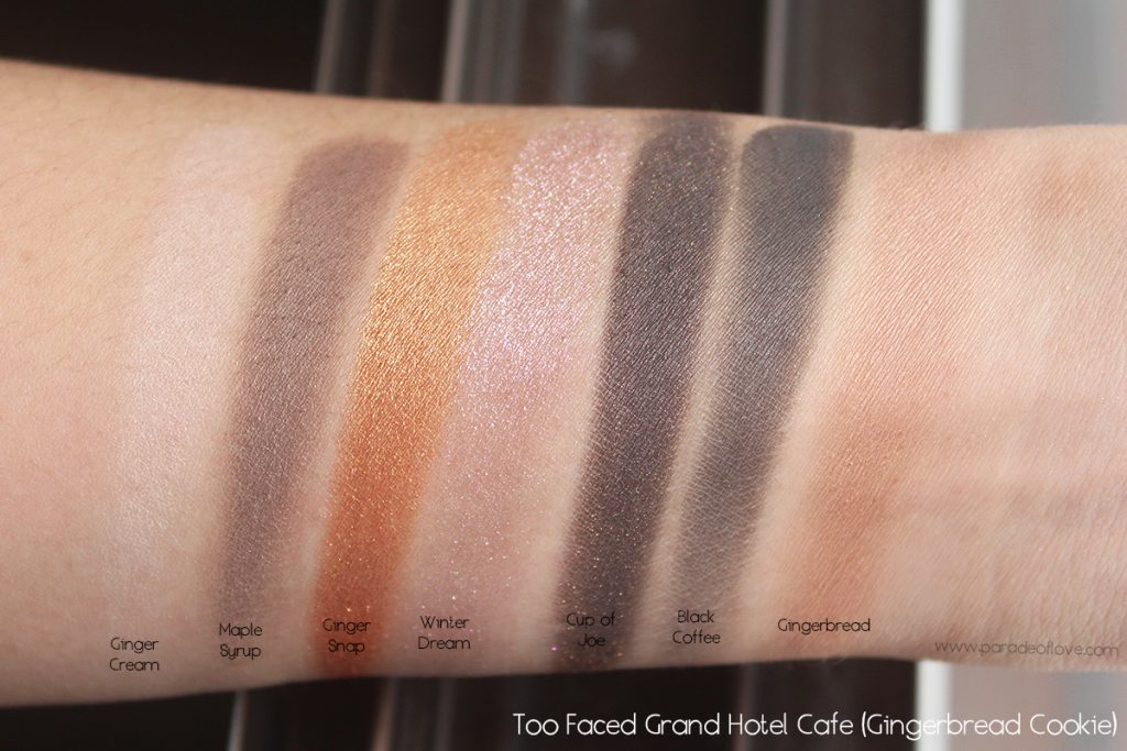 too-faced-grand-hotel-cafe-gingerbread-cookie-swatches