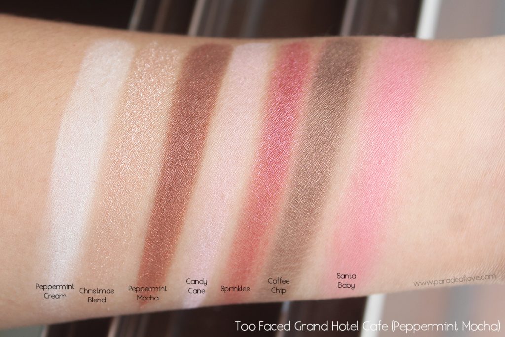 too-faced-grand-hotel-cafe-peppermint-mocha-swatches